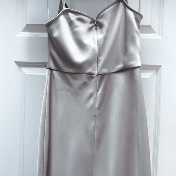 🩷HOST PICK🩷 SACHIN & BABI | Champagne Taupe Cowl-Neck Midi Slip Dress | Size 4 - Picture 7 of 12